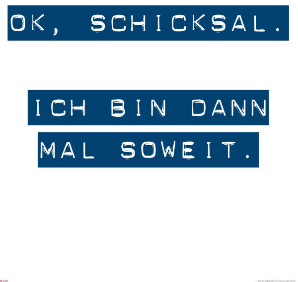 Motivational - Poster - OK Schicksal, ich bin dann soweit #2