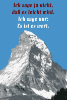Motivational - Poster - Ich sage ja nicht daß es...