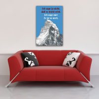 Motivational - Poster - Ich sage ja nicht daß es leich wird #2