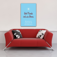 Motivational - Poster - Gute Freunde sind wie Sterne