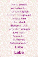 Motivational - Poster - Denke Positiv