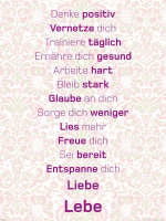 Motivational - Poster - Denke Positiv