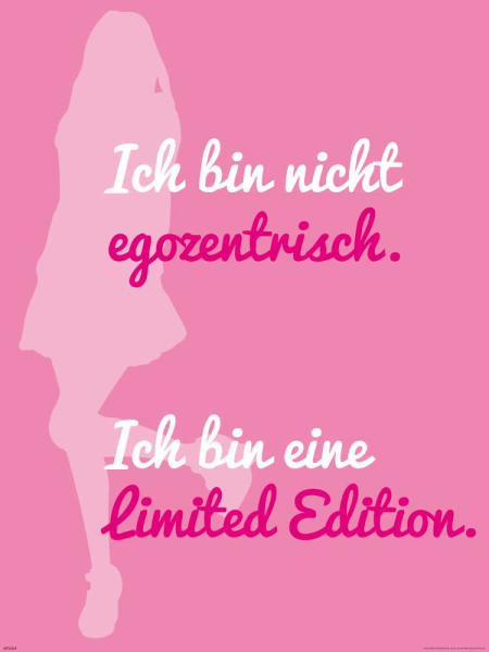 Motivational - Poster - Ich bin nicht egozentrisch