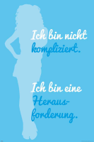 Motivational - Poster - Ich bin nicht kompliziert