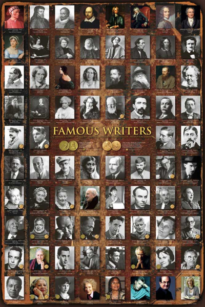 Educational - Bildung - Poster - Famous Writers