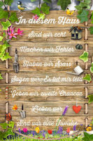 Motivational - Poster - In diesem Haus ..