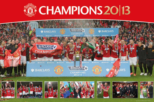 Fußball - Poster - Manchester United - Premiership 12/13