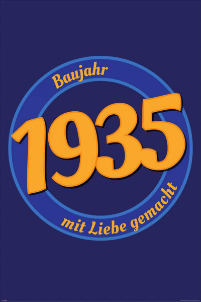 Geburtstagsposter - Poster - 1935 - Mit Liebe