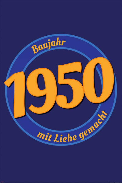Geburtstagsposter - Poster - 1950 - Mit Liebe