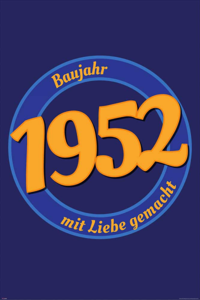 Geburtstagsposter - Poster - 1952 - Mit Liebe