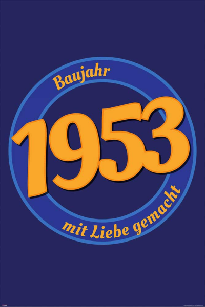 Geburtstagsposter - Poster - 1953 - Mit Liebe