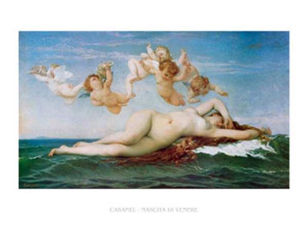 Cabanel, Alexandre - Kunstdruck - Nascita di Venere