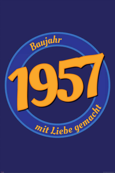 Geburtstagsposter - Poster - 1957 - Mit Liebe