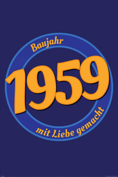 Geburtstagsposter - Poster - 1959 - Mit Liebe