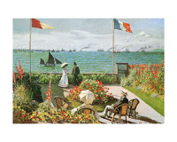 Monet, Claude - Kunstdruck - Terazza sul mare a...