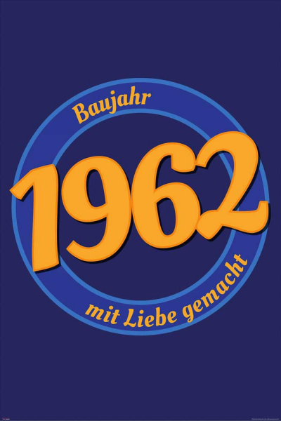 Geburtstagsposter - Poster - 1962 - Mit Liebe