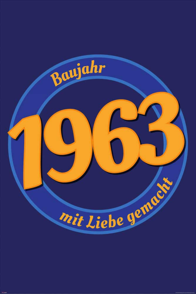 Geburtstagsposter - Poster - 1963 - Mit Liebe