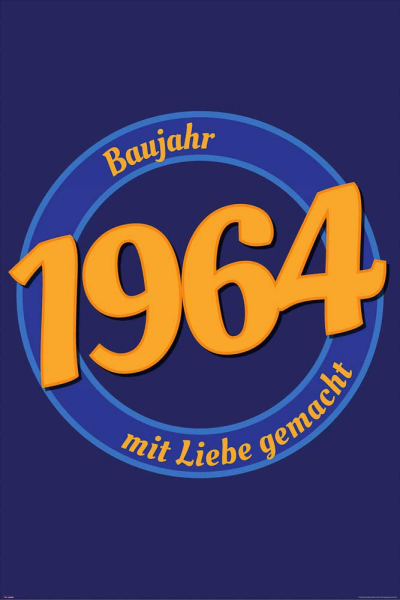 Geburtstagsposter - Poster - 1964 - Mit Liebe