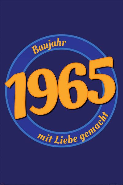Geburtstagsposter - Poster - 1965 - Mit Liebe
