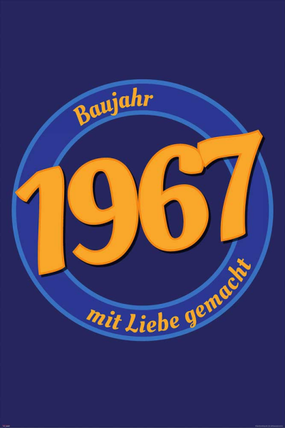Geburtstagsposter - Poster - 1967 - Mit Liebe
