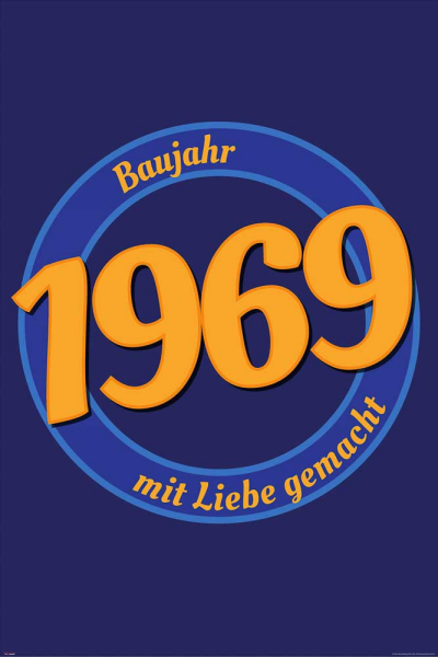 Geburtstagsposter - Poster - 1969 - Mit Liebe