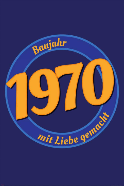 Geburtstagsposter - Poster - 1970 - Mit Liebe