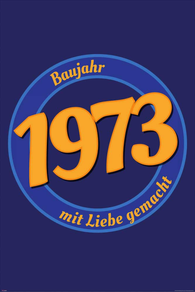 Geburtstagsposter - Poster - 1973 - Mit Liebe
