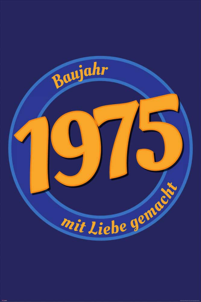 Geburtstagsposter - Poster - 1975 - Mit Liebe