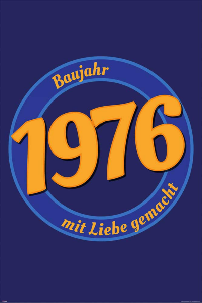 Geburtstagsposter - Poster - 1976 - Mit Liebe