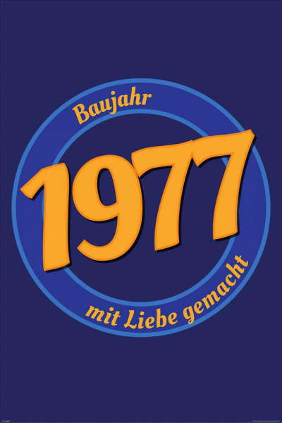 Geburtstagsposter - Poster - 1977 - Mit Liebe