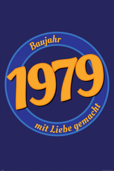 Geburtstagsposter - Poster - 1979 - Mit Liebe