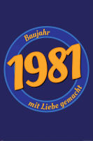 Geburtstagsposter - Poster - 1981 - Mit Liebe