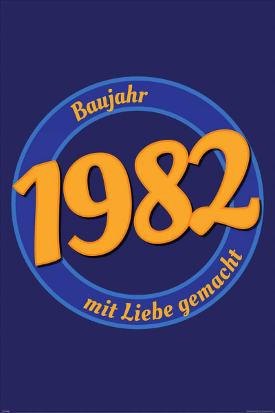 Geburtstagsposter - Poster - 1982 - Mit Liebe