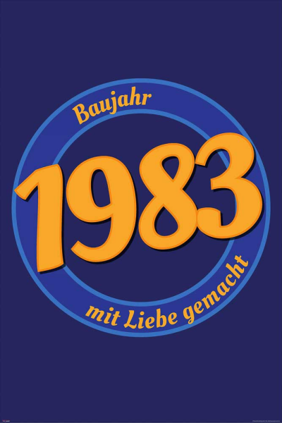 Geburtstagsposter - Poster - 1983 - Mit Liebe