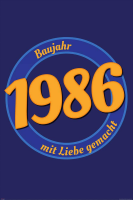 Geburtstagsposter - Poster - 1986 - Mit Liebe