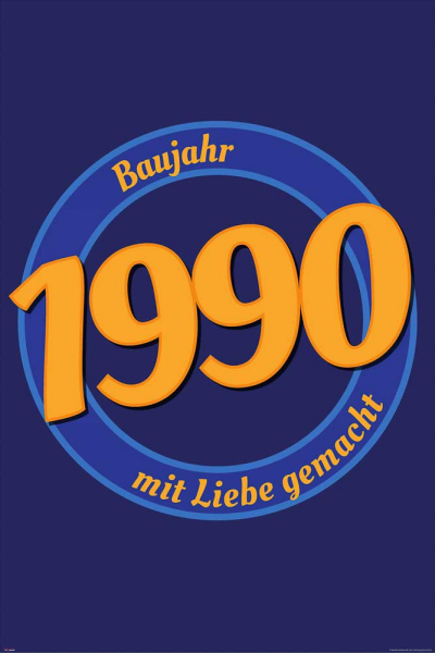 Geburtstagsposter - Poster - 1990 - Mit Liebe