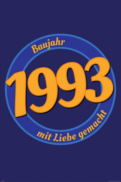 Geburtstagsposter - Poster - 1993 - Mit Liebe