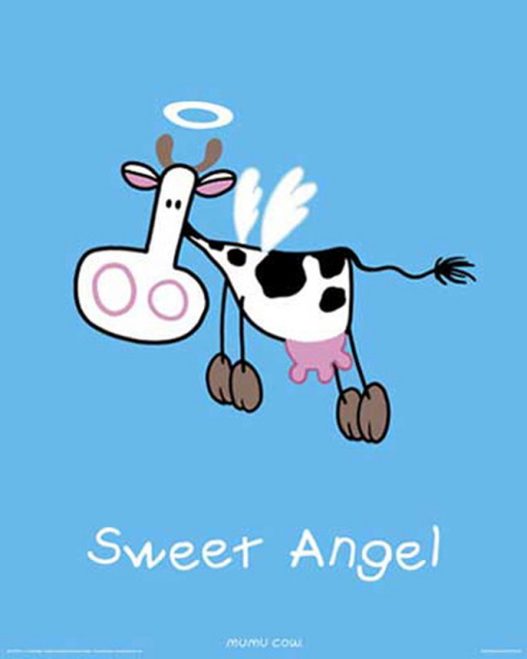Mumu Cow - Mini-Poster - Sweet Angel