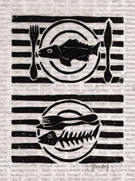 Glandorf, Sabine - Kunstdruck - Fischgericht II