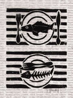 Glandorf, Sabine - Kunstdruck - Fischgericht II