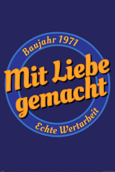 Geburtstagsposter - Poster - 1971 - Echte Wertarbeit