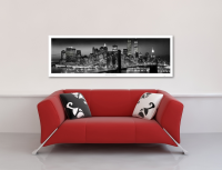 New York - Türposter - Manhattan B/W
