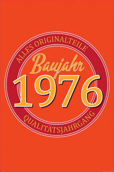 Geburtstagsposter - Poster - 1976 - Originalteile