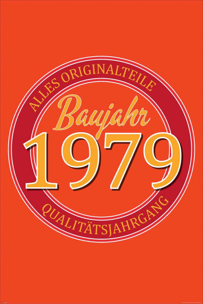 Geburtstagsposter - Poster - 1979 - Originalteile