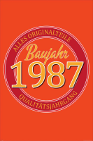 Geburtstagsposter - Poster - 1987 - Originalteile