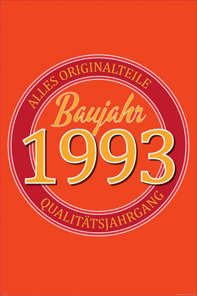 Geburtstagsposter - Poster - 1993 - Originalteile
