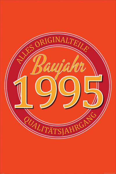 Geburtstagsposter - Poster - 1995 - Originalteile