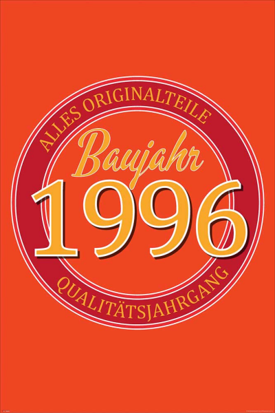 Geburtstagsposter - Poster - 1996 - Originalteile