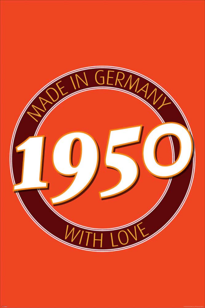 Geburtstagsposter - Poster - 1950 - Made in Germany