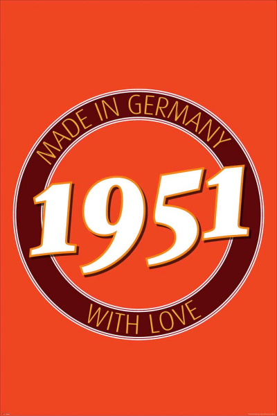 Geburtstagsposter - Poster - 1951 - Made in Germany